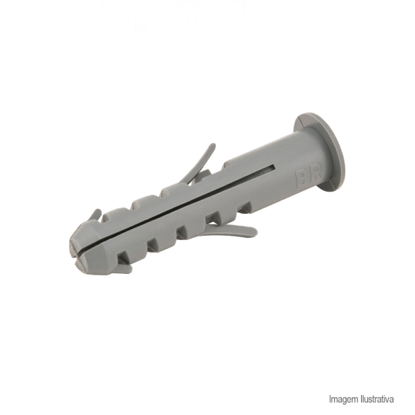 Encontraproduto.com.br - Bucha plástica 10x50mm com anel com 250 peças - Vonder