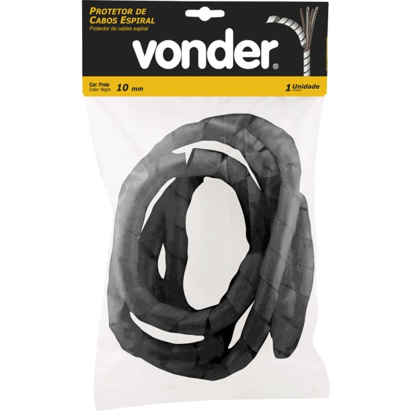 Encontraproduto.com.br - Protetor para cabos espiral 14mm com 2 metros preto - Vonder