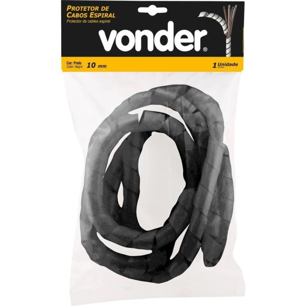 Encontraproduto.com.br - Protetor para cabos espiral 16mm com 2 metros preto - Vonder