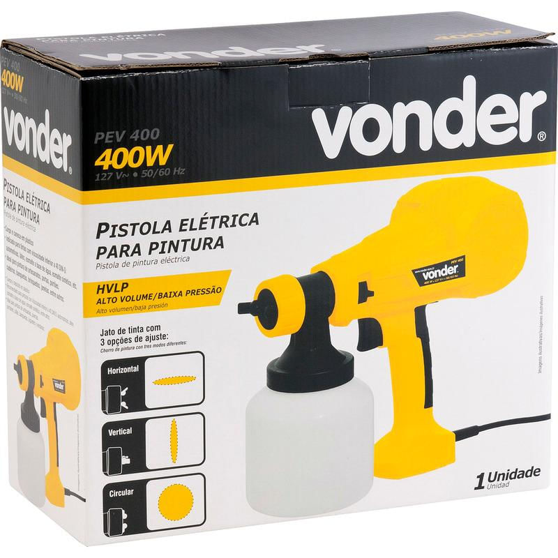 Encontraproduto.com.br - PISTOLA P/PINTURA ELET PEV 400 VONDER