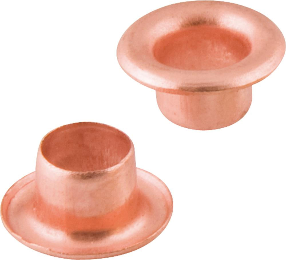 Encontraproduto.com.br - Ilhós Metálicos Círculo 4 mm Cobre com 100 Unidades Nove54