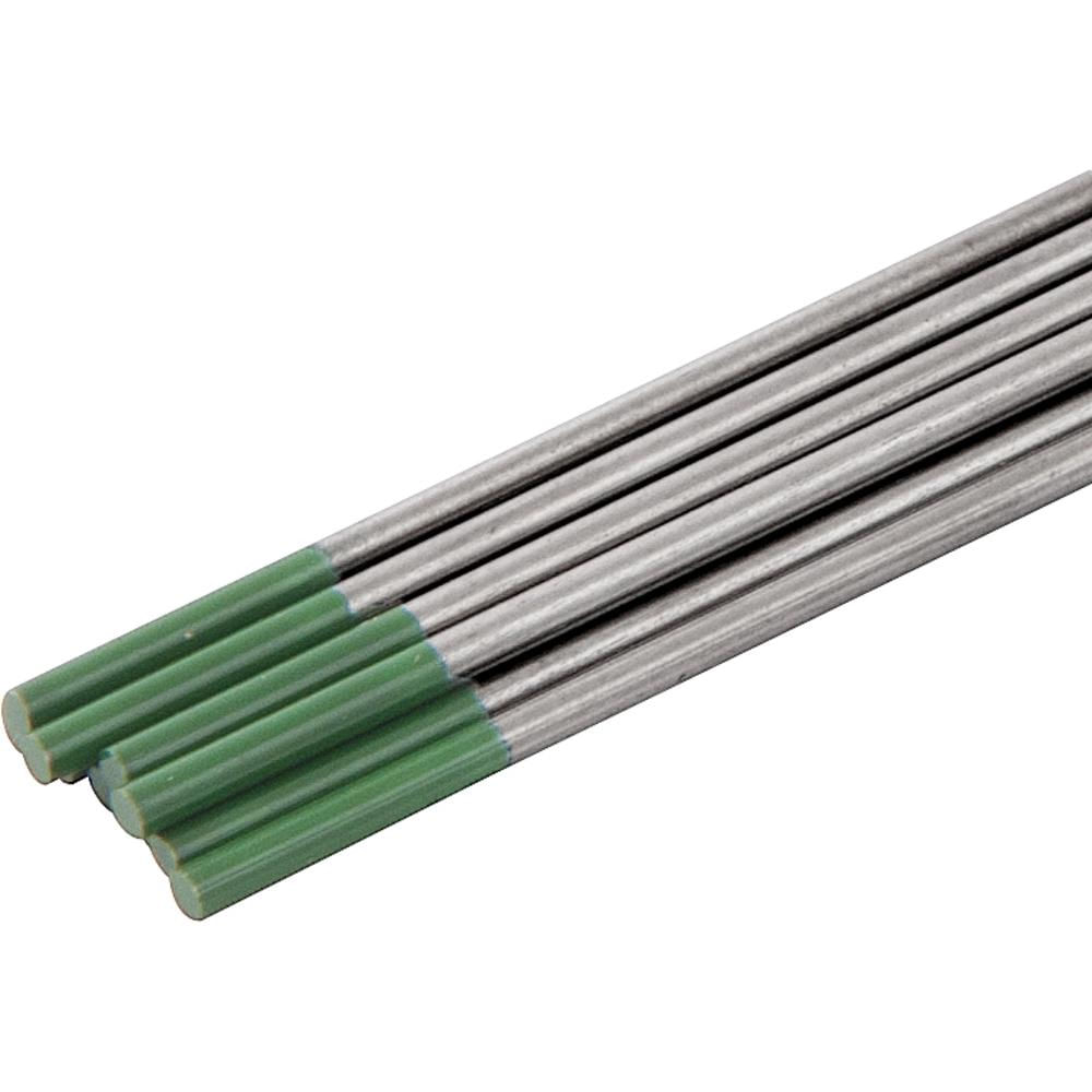 Encontraproduto.com.br - Eletrodo tungstênio 2,4mm verde puro ewp c/ 10 peças Vonder