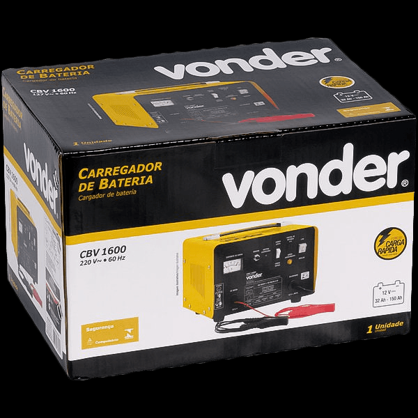 Encontraproduto.com.br - Carregador de Bateria Vonder CBV 1600 220V - 6847160220