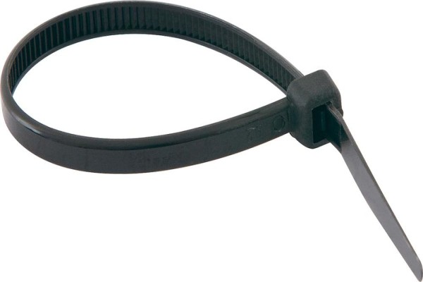 Abraçadeira de nylon 200x4,8mm preta com 100 peças - Nove54