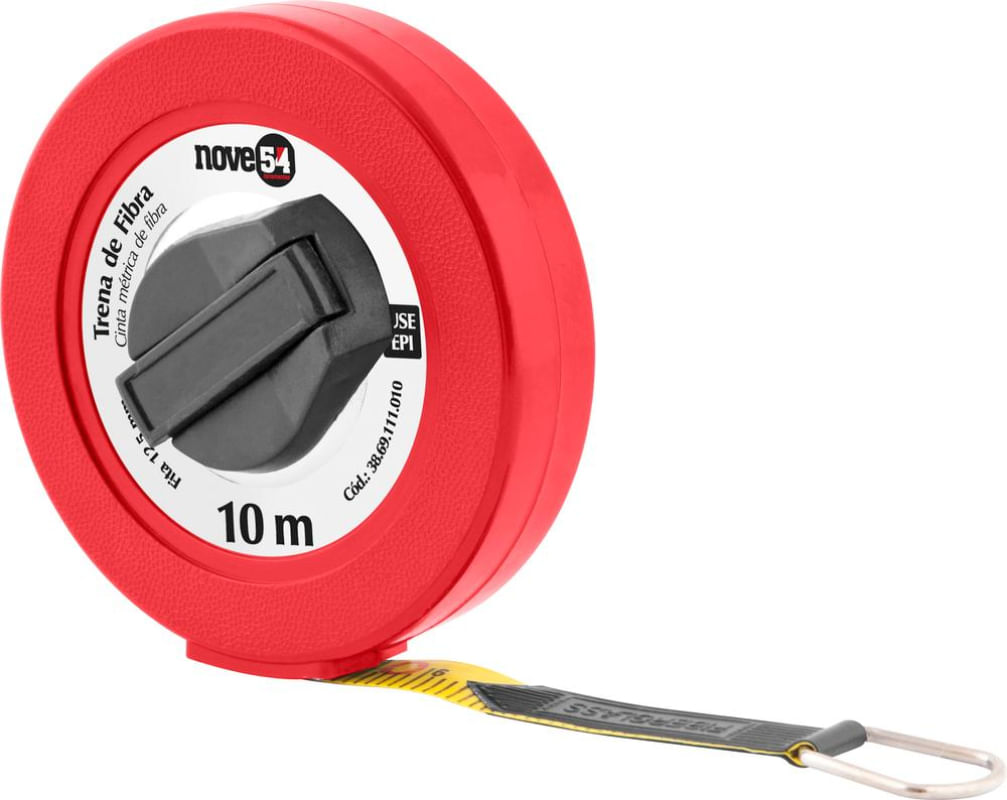 Encontraproduto.com.br - Trena Nove54 Longa De Fibra Caixa Fechada Com 10M