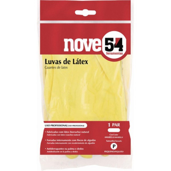 Encontraproduto.com.br - Luva látex m amarela com forro ca13336 - Nove54