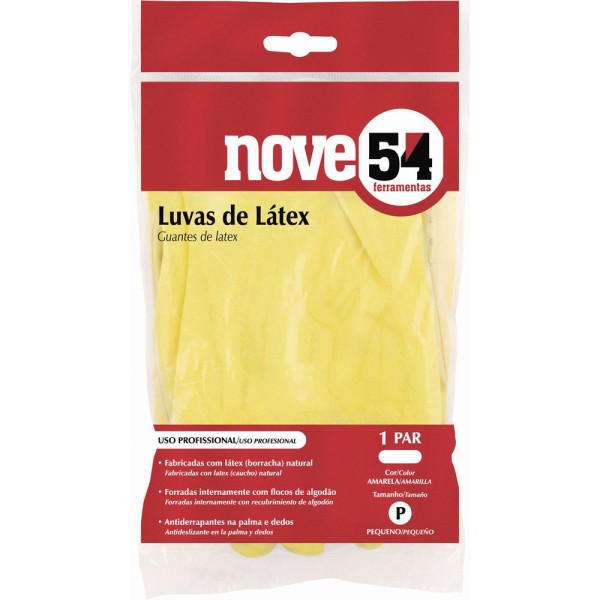 Encontraproduto.com.br - Luva látex m amarela com forro ca13336 - Nove54