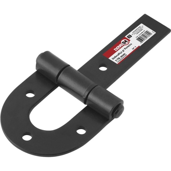 Encontraproduto.com.br - Dobradiça para porteira 270mm aço carbono pintado - Nove54