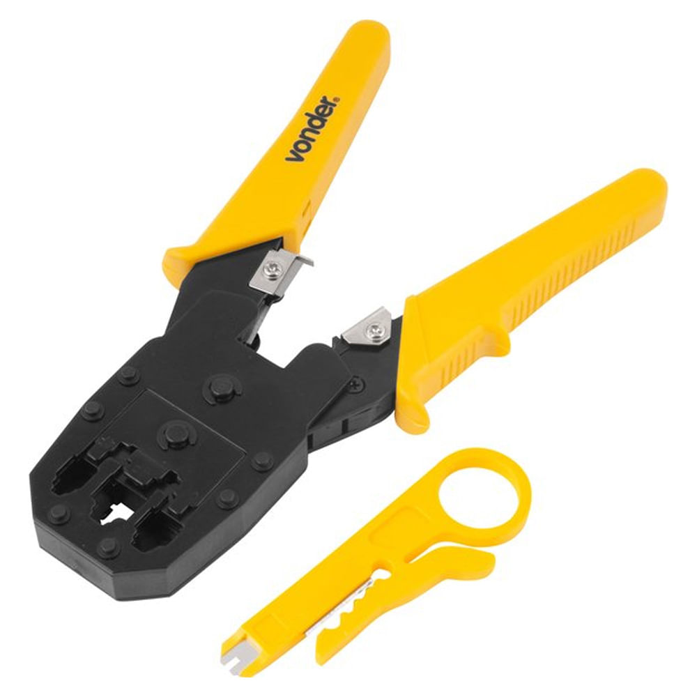 Encontraproduto.com.br - Alicate Crimpador Acv245 Rj45/12/11 - Vonder