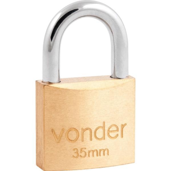 Encontraproduto.com.br - Cadeado de Latão Vonder 35 mm