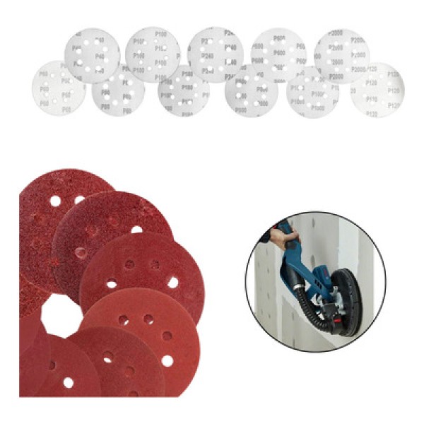 Disco de lixa velcro 9 8f com 10 unidades g100 - vonder