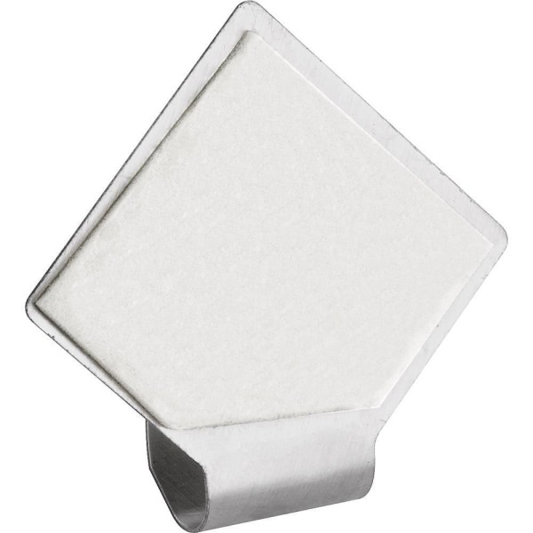 Encontraproduto.com.br - Gancho Adesivo Losango em Inox com 2 Peças - Vonder