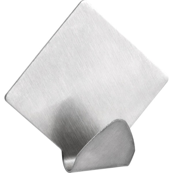 Encontraproduto.com.br - Gancho Adesivo Losango em Inox com 2 Peças - Vonder