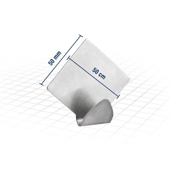 Encontraproduto.com.br - Gancho Adesivo Losango em Inox com 2 Peças - Vonder