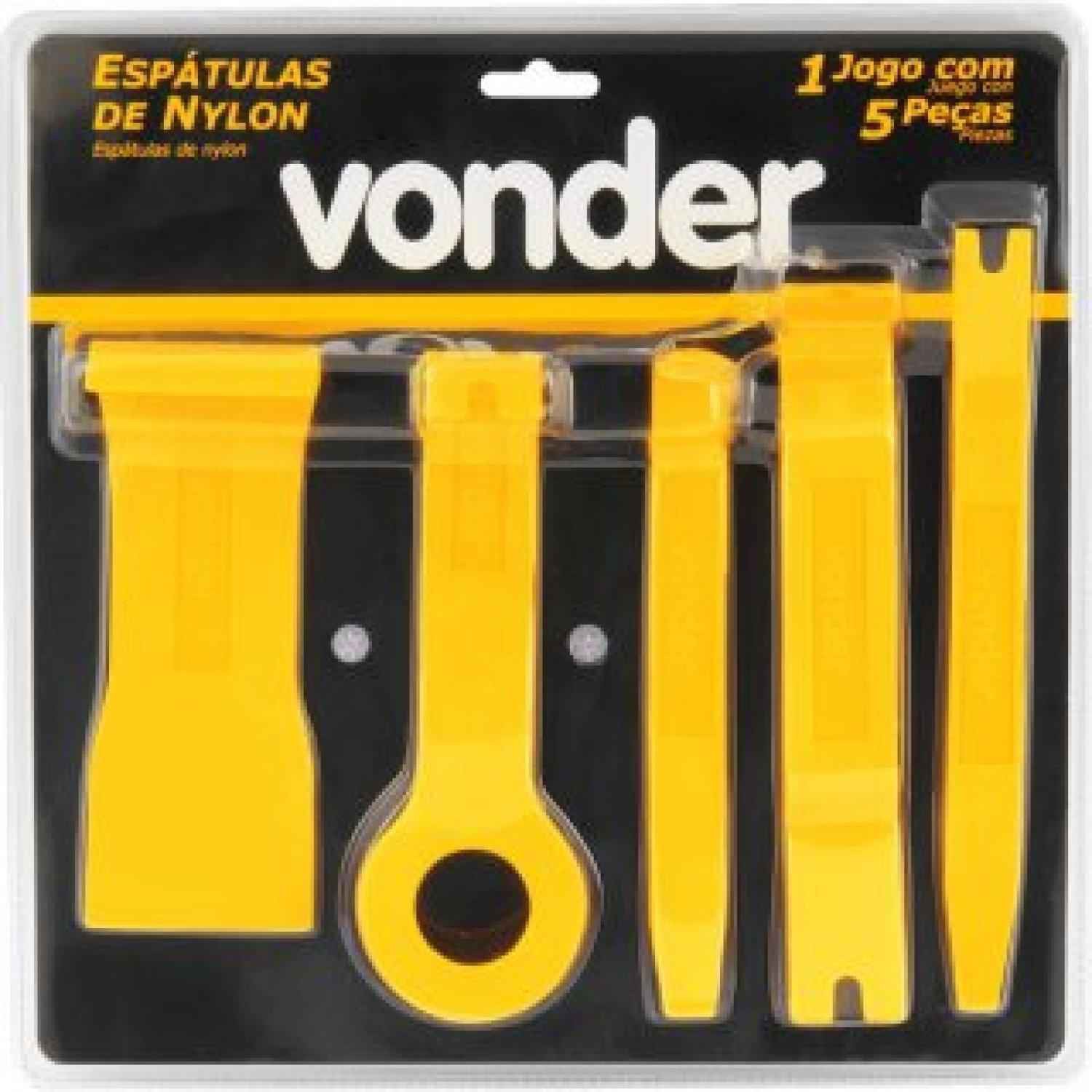 Encontraproduto.com.br - Jogo espátula de nylon multiuso com 5 peças - Vonder