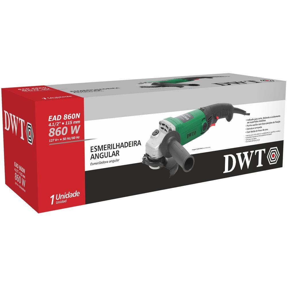 Encontraproduto.com.br - Esmerilhadeira Angular 4.1/2'' EAD860N 127V DWT