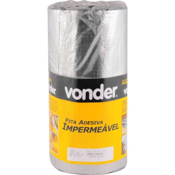 Encontraproduto.com.br - Fita adesiva impermeável 30cmx10m aluminizada - Vonder