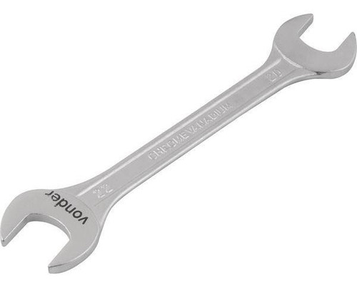 Chave Fixa 20x22mm Cromo Vanádio Fosco Cartela - Vonder