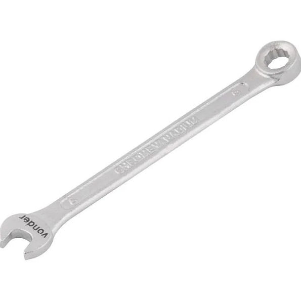 Chave combinada 06mm cromo vanádio fosco cartela - Vonder