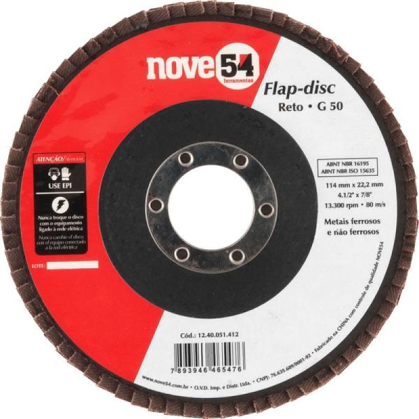 Flap-Disc Cônico 4.1/2