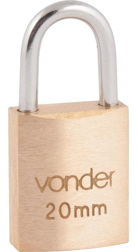 Cadeado De Latão 20mm Encartelado Vonder