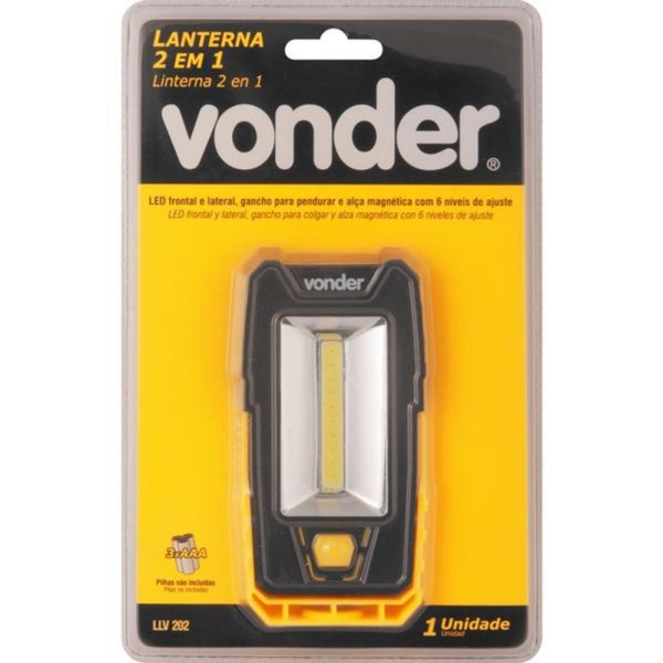 Encontraproduto.com.br - Lanterna 2 em 1 Magnet Ledcob Llv 202 - Vonder