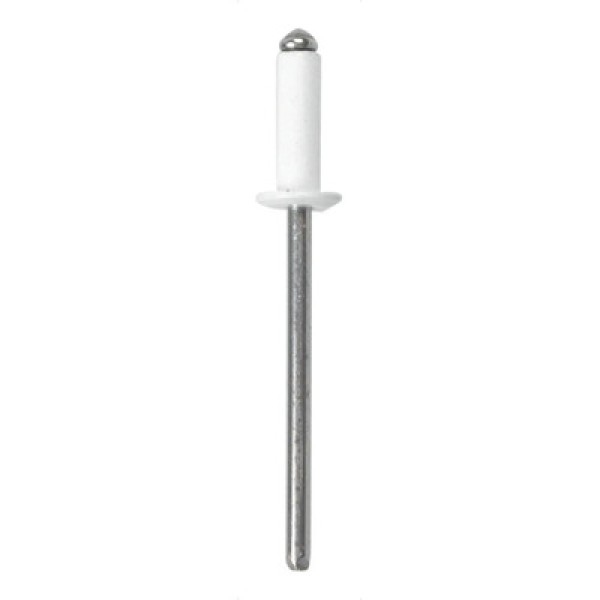 Rebite Alumínio Branco 4,0x10mm 410 com 1000 peças - Vonder