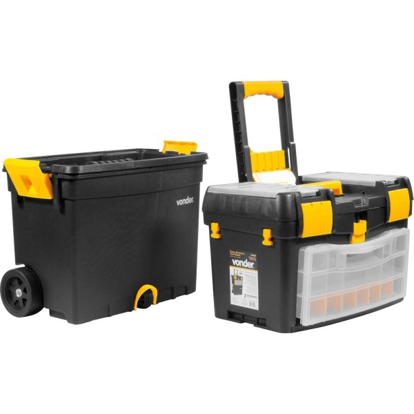 Encontraproduto.com.br - Caixa Plástica com Rodas Crv 0400 - Vonder