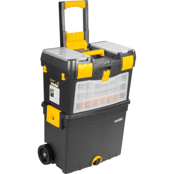 Encontraproduto.com.br - Caixa Plástica com Rodas Crv 0400 - Vonder