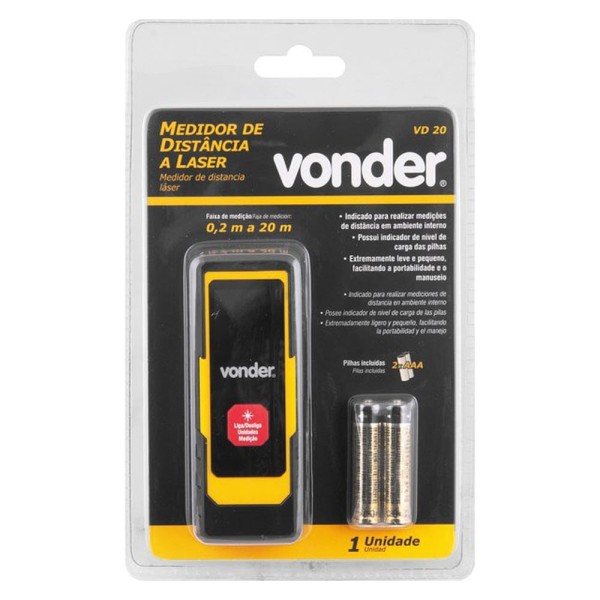 Encontraproduto.com.br - Trena Vonder Laser 20m VD20 3820020000