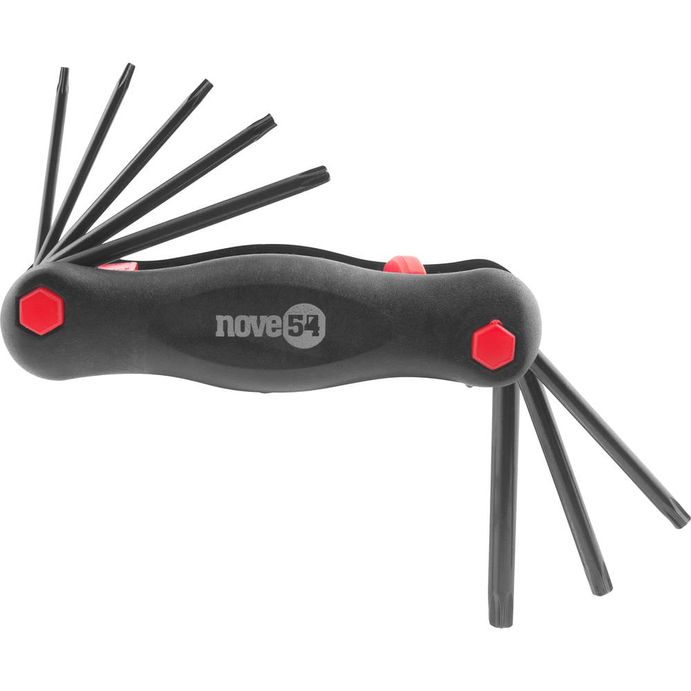 Encontraproduto.com.br - Jogo de Chaves Hexalobular com Suporte T9 a T40 8 peças Nove54