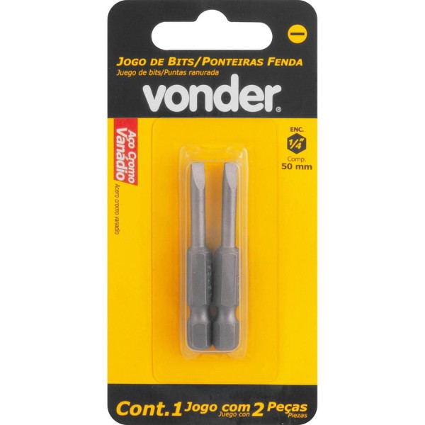 Encontraproduto.com.br - Bits com Ponta Fenda encaixe de 1/4