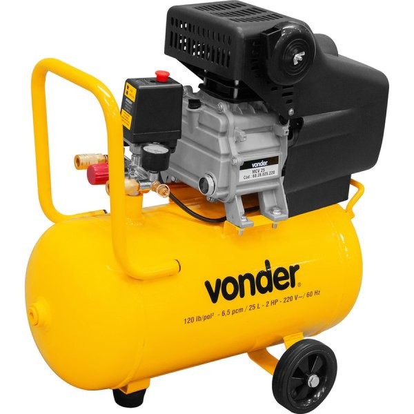 Encontraproduto.com.br - MotoCompressor de Ar Vonder 8.0 Pcm 25L Mcv 025