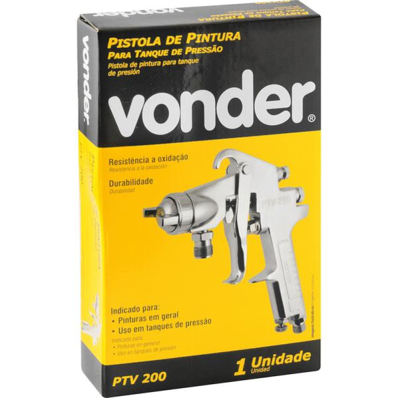 Encontraproduto.com.br - Pistola para Tanque Pintura Ptv200 - Vonder