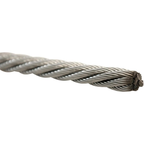Encontraproduto.com.br - Cabo De Aço Inox Aa 9,53Mm 3/8 6X19S 100M De Cabo De Aç