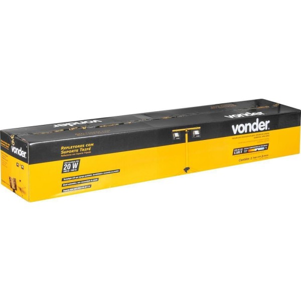 Encontraproduto.com.br - Refletores com Suporte Tripé de 2 metros 20 W Vonder