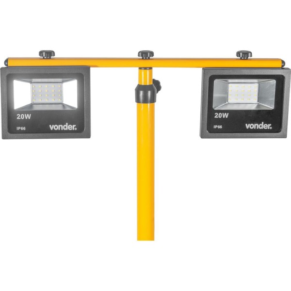 Encontraproduto.com.br - Refletores com Suporte Tripé de 2 metros 20 W Vonder