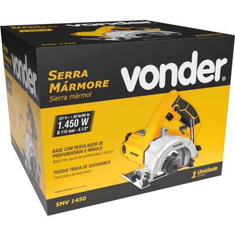 Encontraproduto.com.br - Serra Mármore Smv 1450 Sem Disco 127V Vonder