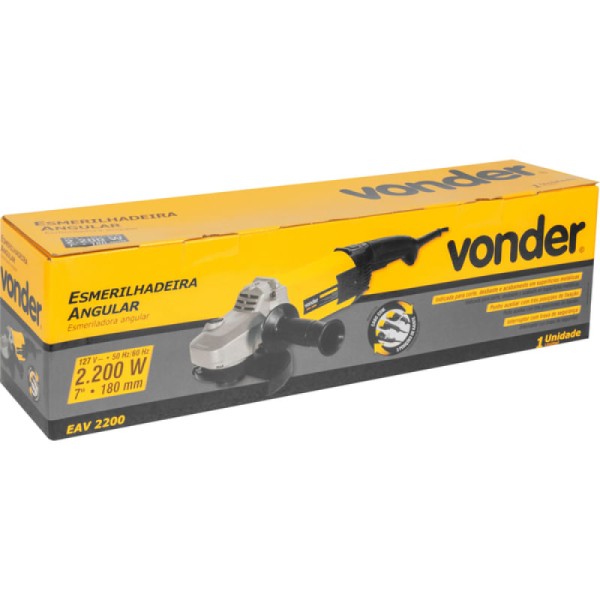 Encontraproduto.com.br - Esmerilhadeira Angular 7 Vonder 127v 2200w Eav2200 3 Posições