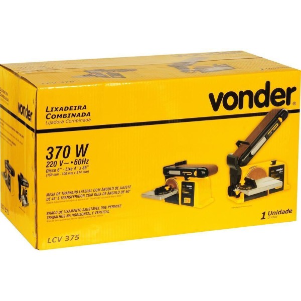Encontraproduto.com.br - Lixadeira Combinada Lcv 375 220V Vonder