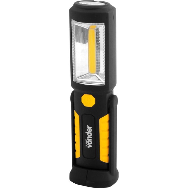 Encontraproduto.com.br - Lanterna Recarregável 3,7V USB LR180, 2W COB 3 LED Vonder