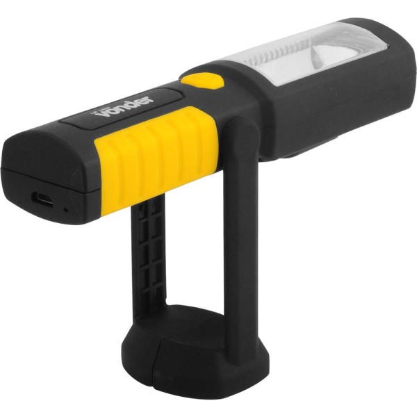 Encontraproduto.com.br - Lanterna Recarregável 3,7V USB LR180, 2W COB 3 LED Vonder