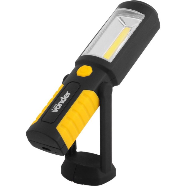 Encontraproduto.com.br - Lanterna Recarregável 3,7V USB LR180, 2W COB 3 LED Vonder