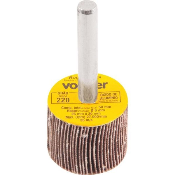 Encontraproduto.com.br - Roda de Lixa 25x20mm com Haste G220 - Vonder