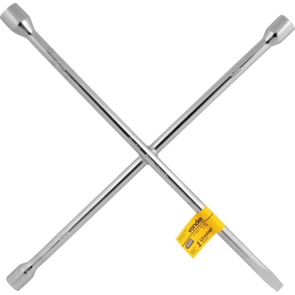 Encontraproduto.com.br - Chave de Roda Cruz com Espátula 17X19X21 Vonder