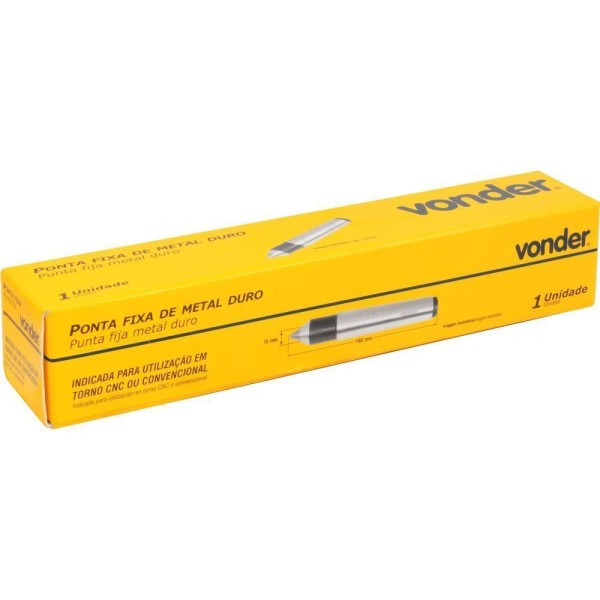 Encontraproduto.com.br - Ponta Fixa Vonder Metal Duro Cm4