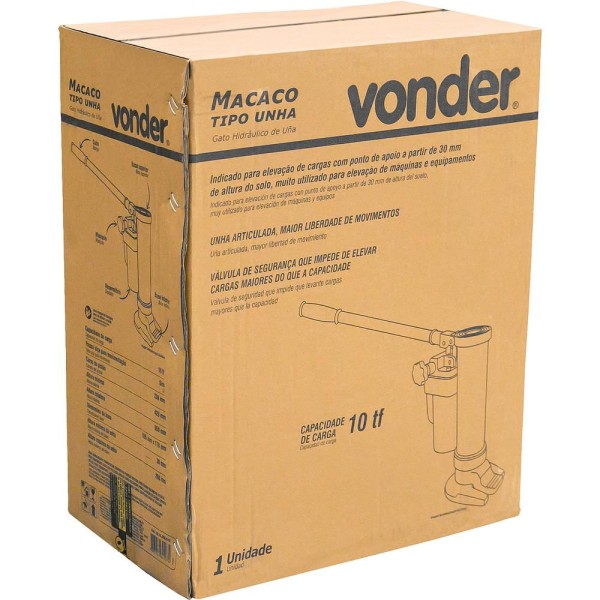 Encontraproduto.com.br - Macaco Tipo Unha 10 Toneladas Vonder