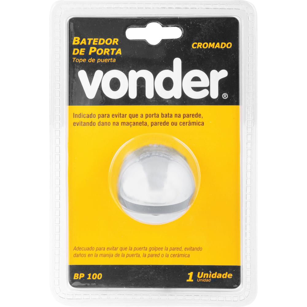 Encontraproduto.com.br - Batedor De Porta Cromado Bp100 Vonder
