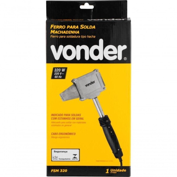 Encontraproduto.com.br - Ferros Para Solda Machadinha Fsm 320/320W 220V Vonder