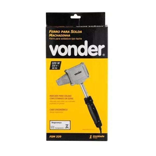 Encontraproduto.com.br - Ferros Para Solda Machadinha Fsm 320/320W 220V Vonder
